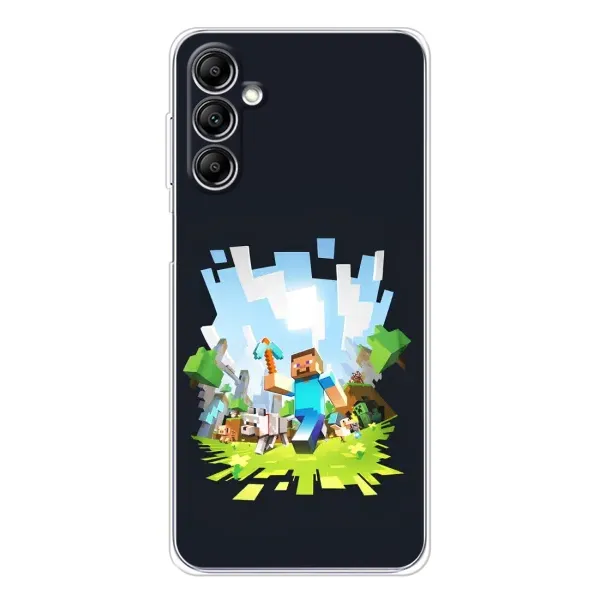 Чехол с принтом «персонажи Minecraft» для Samsung Galaxy M36