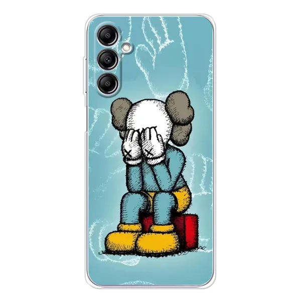 Чехол с принтом «Плач Bearbrick» для Samsung Galaxy M36