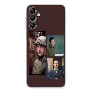 Чохол для Samsung Galaxy M36 (AlphaPrint - с принтом Зеленського) (Президент)