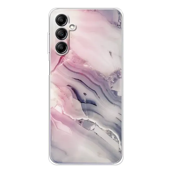 Чехол с принтом «Пурпурный Мрамор» для Samsung Galaxy M36