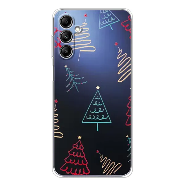 Чехол с принтом «Рождественские елки» для Samsung Galaxy M36