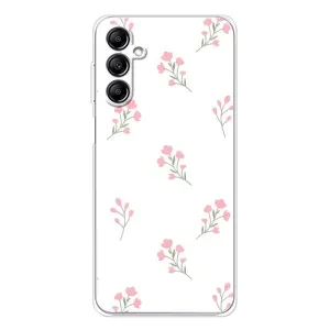 Чохол з розовим принтом для Samsung Galaxy M36 (Рожеві квіти)