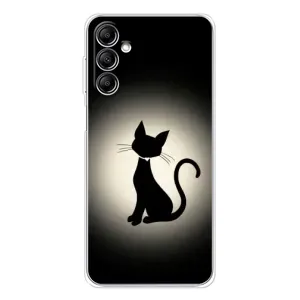 Чохол з принтом для Samsung Galaxy M36 (AlphaPrint) Модні коти (Силует котика)