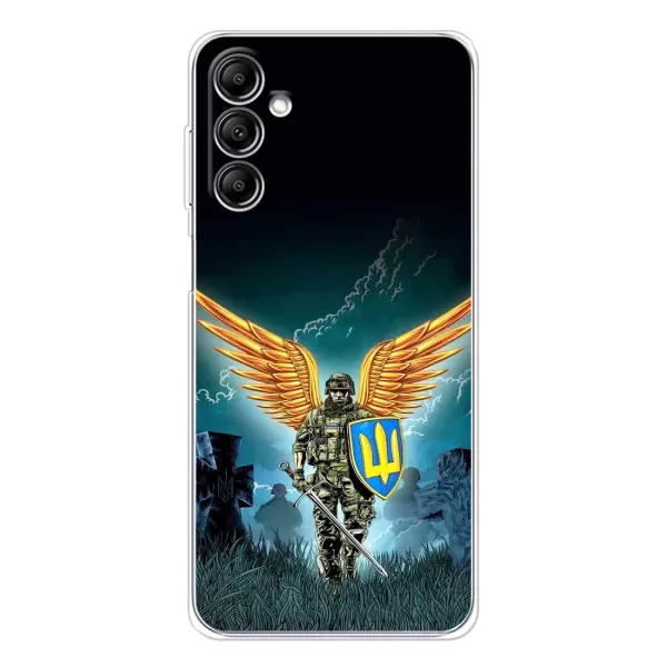 Чехол с принтом «Солдат ЗСУ» для Samsung Galaxy M36