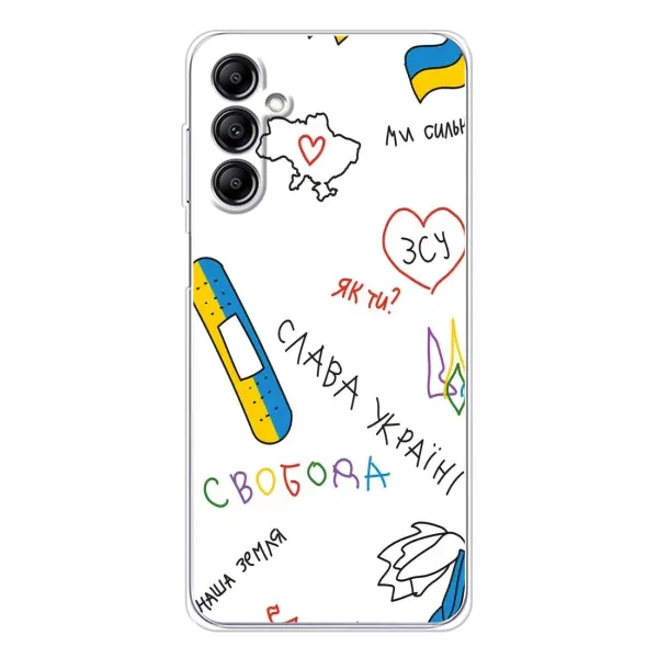 Чехол с принтом «Стикер» для Samsung Galaxy M36