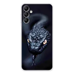 Чохол з принтом «Чорна змія» для Samsung Galaxy M36