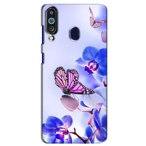 Чохли з квітами для Samsung Galaxy M40 (VPrint) (Метелик на квітах)