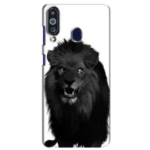 Чехлы с картинками животных Samsung Galaxy M40 (Черный ЛЕВ)