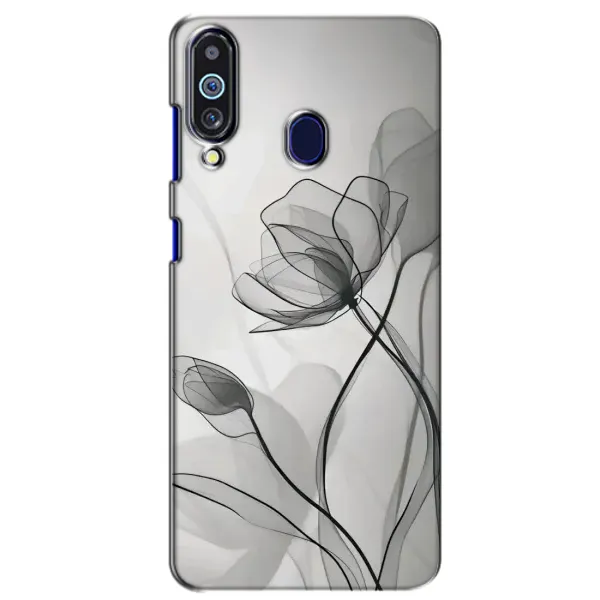 Чехол с принтом «Черные цветы» для Samsung Galaxy M40 Чехол с принтом «Черные цветы» для Samsung Galaxy M40