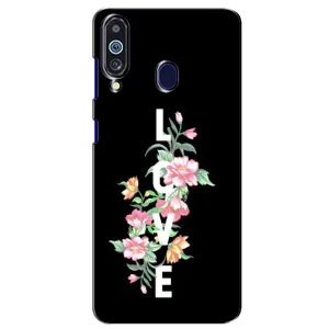Чехлы для любимой на Самсунґ Ґелексі М40 (VPrint) (Квіти LOVE)