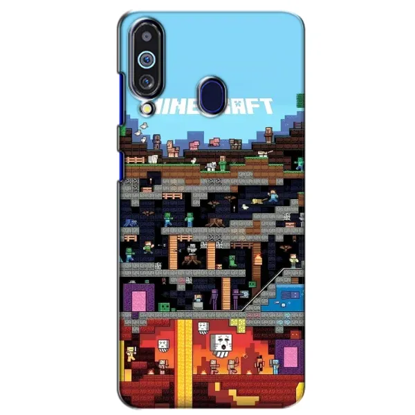 Чехол с принтом «фон Minecraft» для Samsung Galaxy M40 Чехол с принтом «фон Minecraft» для Samsung Galaxy M40