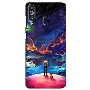 Космічні Чохли для Самсунґ Ґелексі М40 (VPrint) (Вид Галактики)