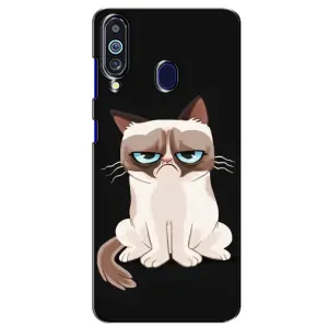 Чохол з принтом для Samsung Galaxy M40 (AlphaPrint) Модні коти (Сумний кіт)