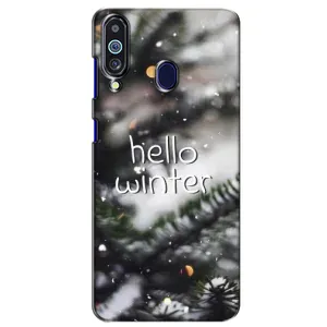 Новогодние, Праздничные Чехлы для Samsung Galaxy M40 - 2024 год (Hello winter)