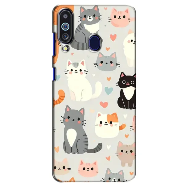 Чохол з принтом «Колаж котів» для Samsung Galaxy M40