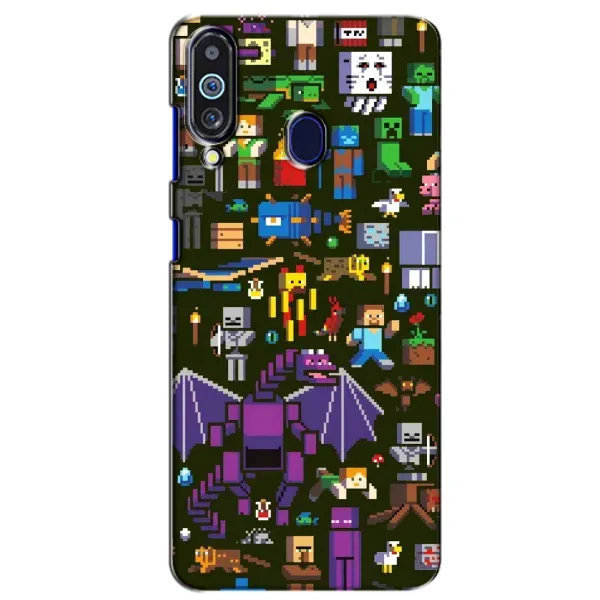Чехол с принтом «Коллаж Майнкрафт» для Samsung Galaxy M40 Чехол с принтом «Коллаж Майнкрафт» для Samsung Galaxy M40