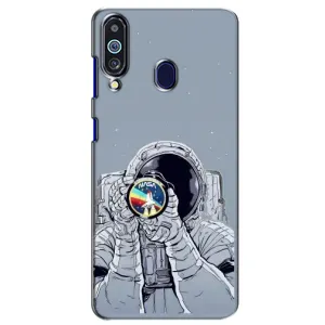 Чохол NASA для Samsung Galaxy M40 (AlphaPrint) (Космонавт фото)
