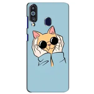 Чохол на Самсунґ Ґелексі М40 з Котиками (VPrint) (Котик в окулярах)