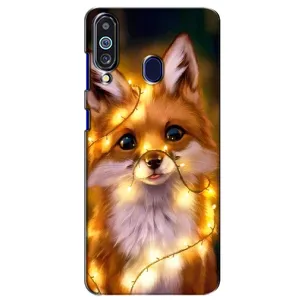 Чохли з картинкою Лисичка для Samsung Galaxy M40 (VPrint) (Лисичка в гірляндах)
