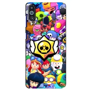 Чехол для Samsung Galaxy M40 Бравл Старс (VPrint) (Лого Brawl Stars)