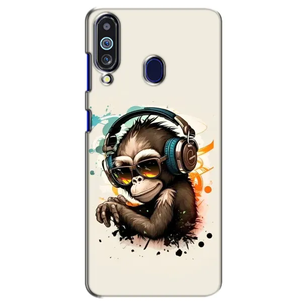 Чехол с принтом «Макака в наушниках» для Samsung Galaxy M40