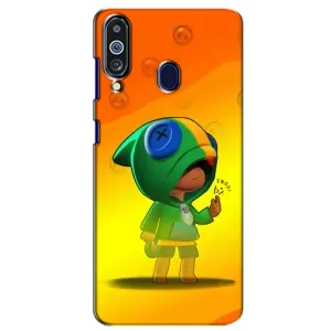 Чехол для Samsung Galaxy M40 Бравл Старс (VPrint) (Хлопчик Леон)