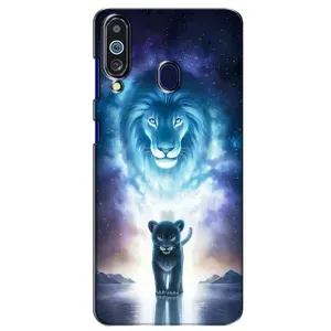 Чохол з картинкою ЛЕВ для Samsung Galaxy M40 (VPrint) (Маленький лев)