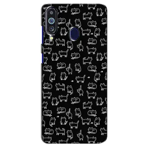 Чохол з принтом для Samsung Galaxy M40 (AlphaPrint) Модні коти (Маленькі котики)