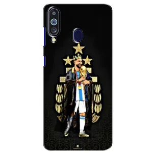 Чохли для Samsung Galaxy M40 (Leo чемпіон) (AlphaPrint) (Мессі Король)