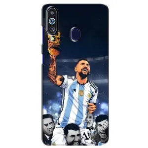 Чохли для Samsung Galaxy M40 (Leo чемпіон) (AlphaPrint) (Мессі з кубком)