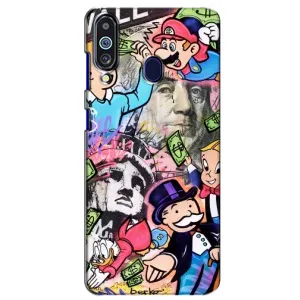 Чехлы с крутыми принтами для Samsung Galaxy M40 - (PREMIUMPrint) (Monopoly man)