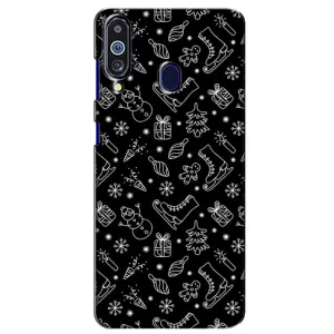 Новогодние, Праздничные Чехлы для Samsung Galaxy M40 - 2024 год (Новогодний фон)