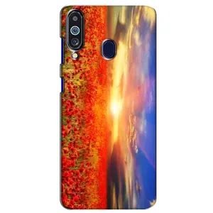 Чехол с картинкой (Стильные) для Самсунг М40 - (AlphaPrint) (Поле тюльпанов)