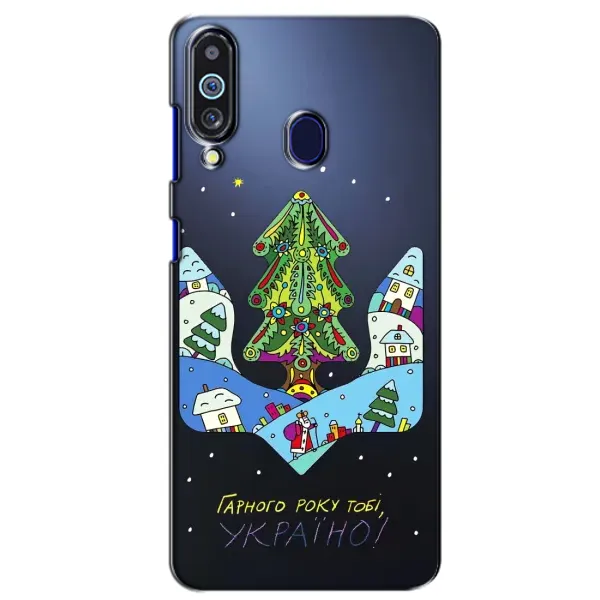 Чехол с принтом «Рождественский герб» для Samsung Galaxy M40 Чехол с принтом «Рождественский герб» для Samsung Galaxy M40