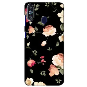 Чохли з квітами для Samsung Galaxy M40 (VPrint) (Трояндочки)
