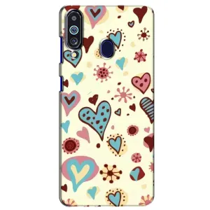 Чехлы для любимой на Самсунґ Ґелексі М40 (VPrint) (Сердечки)