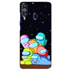 Чохли Амонг Ас для Samsung Galaxy M40 (AlphaPrint) (Скіни в космосі)