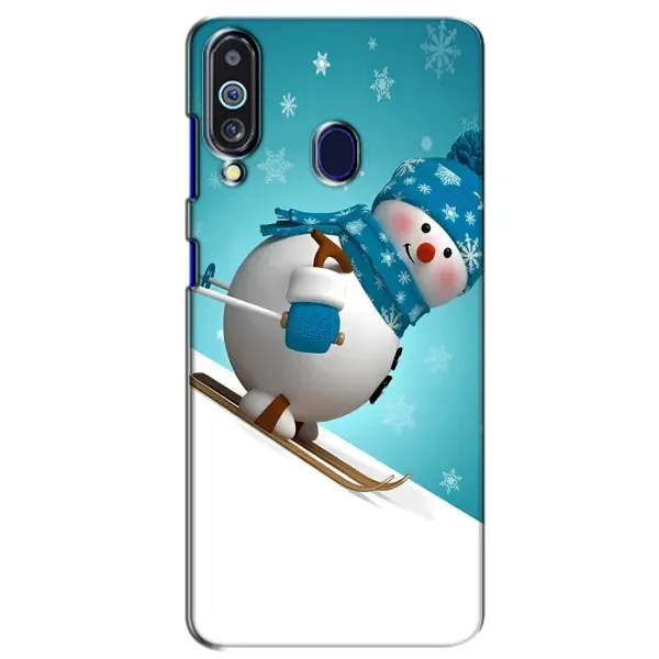 Чехол с принтом «Снеговик на лыжах» для Samsung Galaxy M40