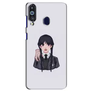 Чехлы Венсдей на Samsung Galaxy M40 Уэнсдей (AlphaPrint) (Уэнздей и Вещь)