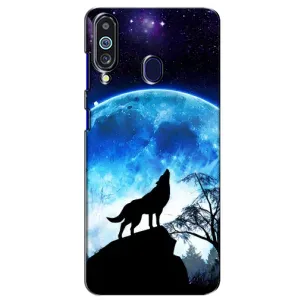 Захисні чохли для Самсунґ Ґелексі М40 (AlphaPrint) (ХІТ продаж) ВОВК (Вовк на місяць)