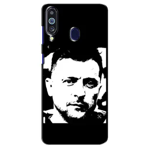Чохол для Samsung Galaxy M40 (AlphaPrint - с принтом Зеленського) (Зеленский АРТ)