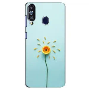 Чохли з квітами для Samsung Galaxy M40 (VPrint) (Жовта квітка)