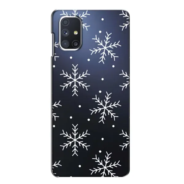 Чехол с принтом «Белые снежинки» для Samsung Galaxy M51