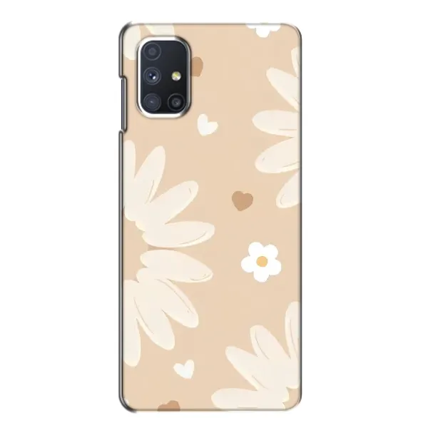 Чохол з принтом «Бежеві квіти» для Samsung Galaxy M51