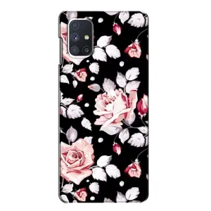 Чохли з квітами для Samsung Galaxy M51 (VPrint) (Квіти на чорному)