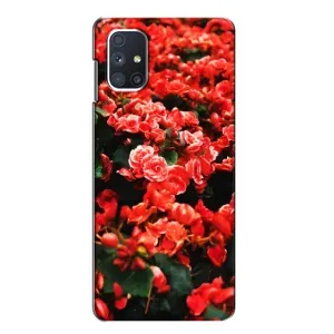Чохли з квітами для Samsung Galaxy M51 (VPrint) (Квіти червоні)