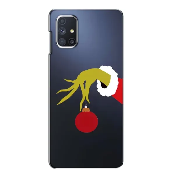 Чехол с принтом «Гринч с игрушкой» для Samsung Galaxy M51