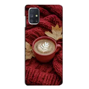 Чохол з унікальним дизайном 'Осінь з кавою' для Samsung Galaxy M51 (Кава на ковдрі)