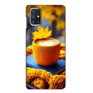 Чохол з унікальним дизайном 'Осінь з кавою' для Samsung Galaxy M51 (Кава на жовтому пледі)