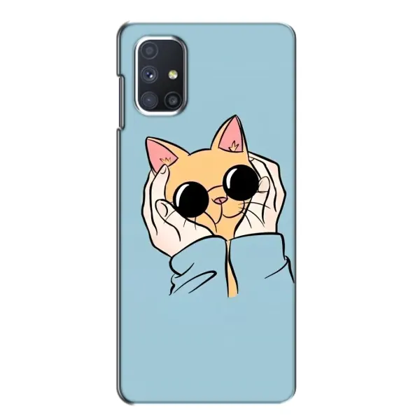 Чехол с принтом «Котик в очках» для Samsung Galaxy M51 Чехол с принтом «Котик в очках» для Samsung Galaxy M51